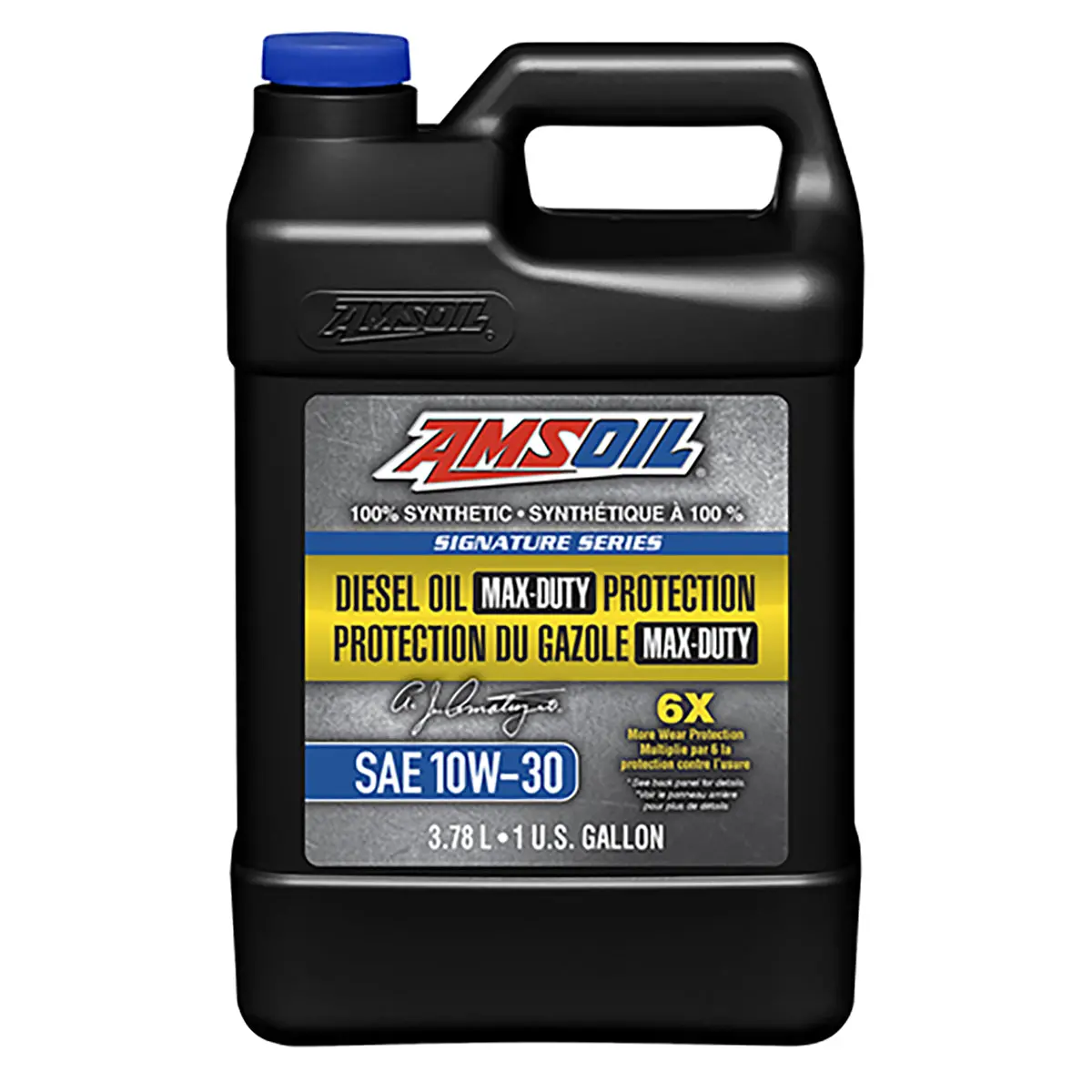 Amsoil Signature Series 10W-30 100% Synthetic Max-Duty Diesel Oil 3.78 Liter Jug 1