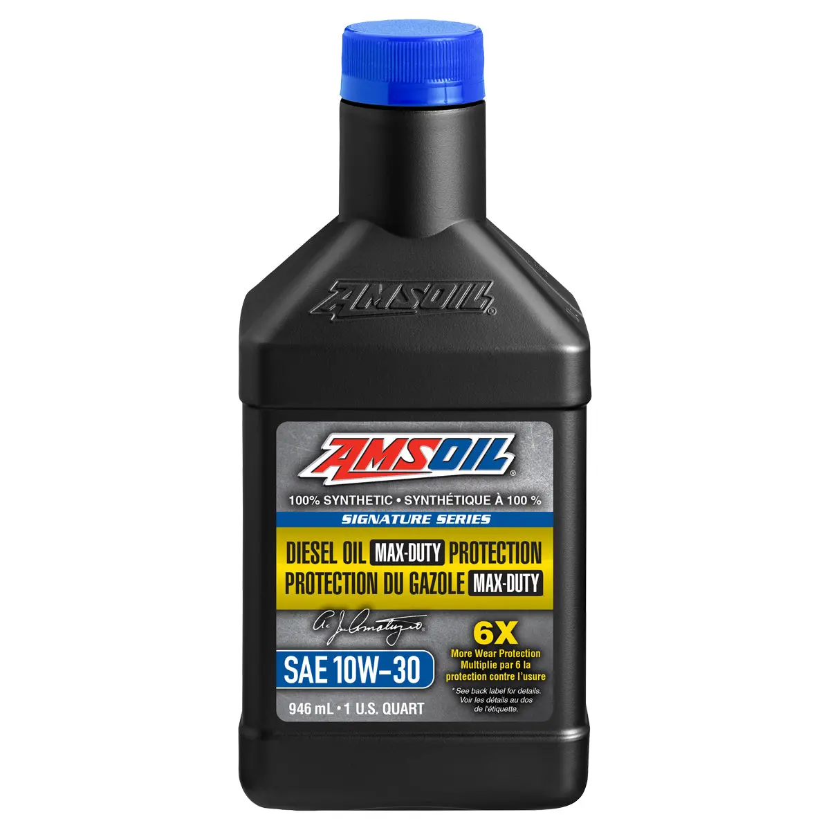 Amsoil Signature Series 10W-30 100% Synthetic Max-Duty Diesel Oil 946 Ml Bottle 1