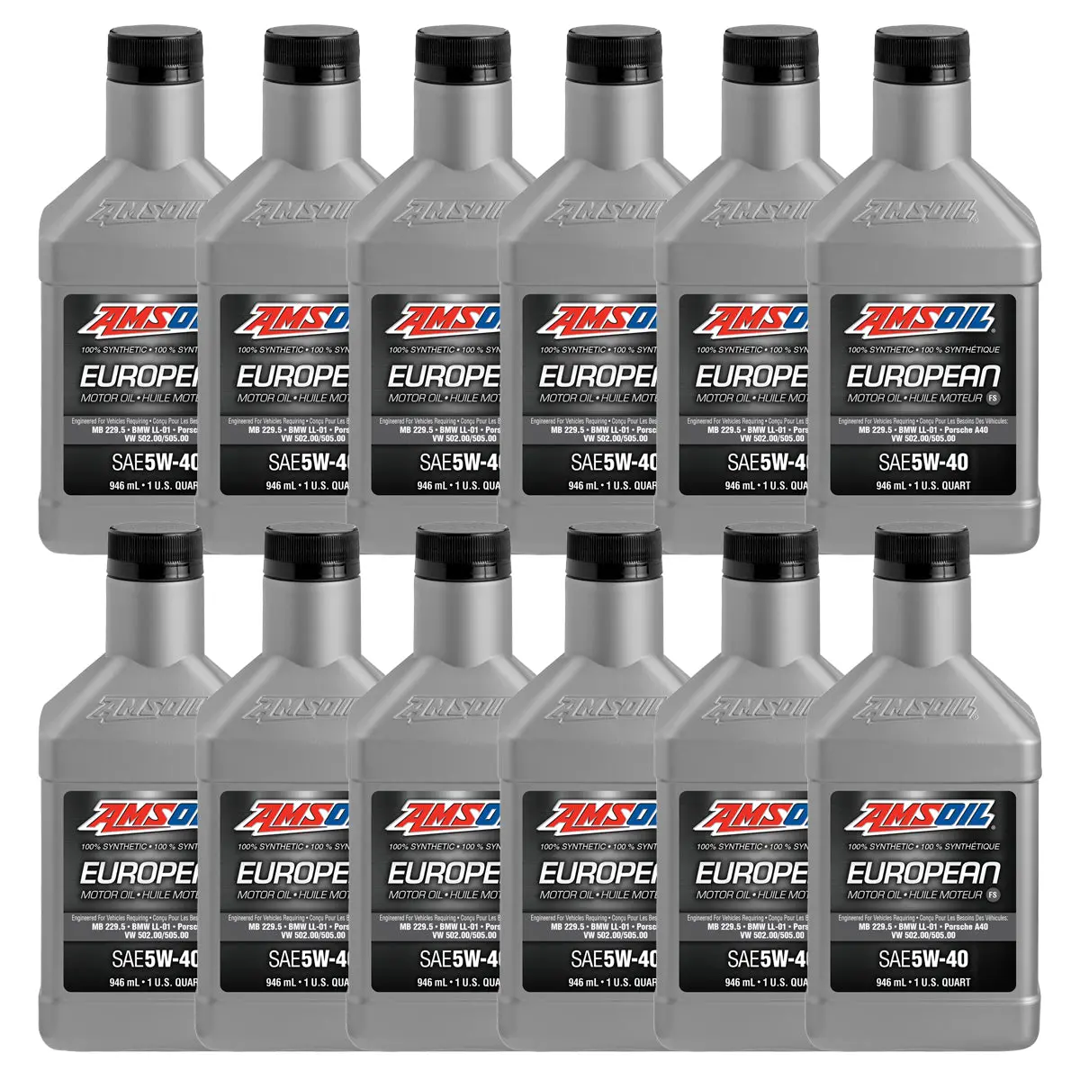Amsoil 5W-40 Fs 100% Synthetic European Motor Oil Case Of 12 1