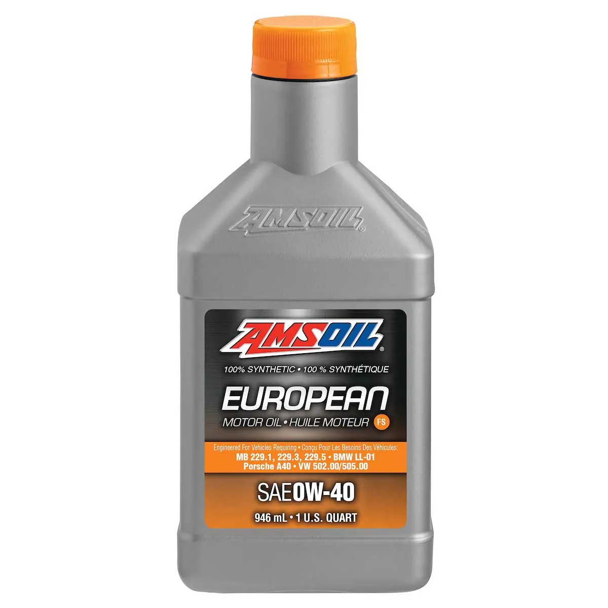 Amsoil 0W-40 Fs 100% Synthetic European Motor Oil 946 Ml Bottle 1