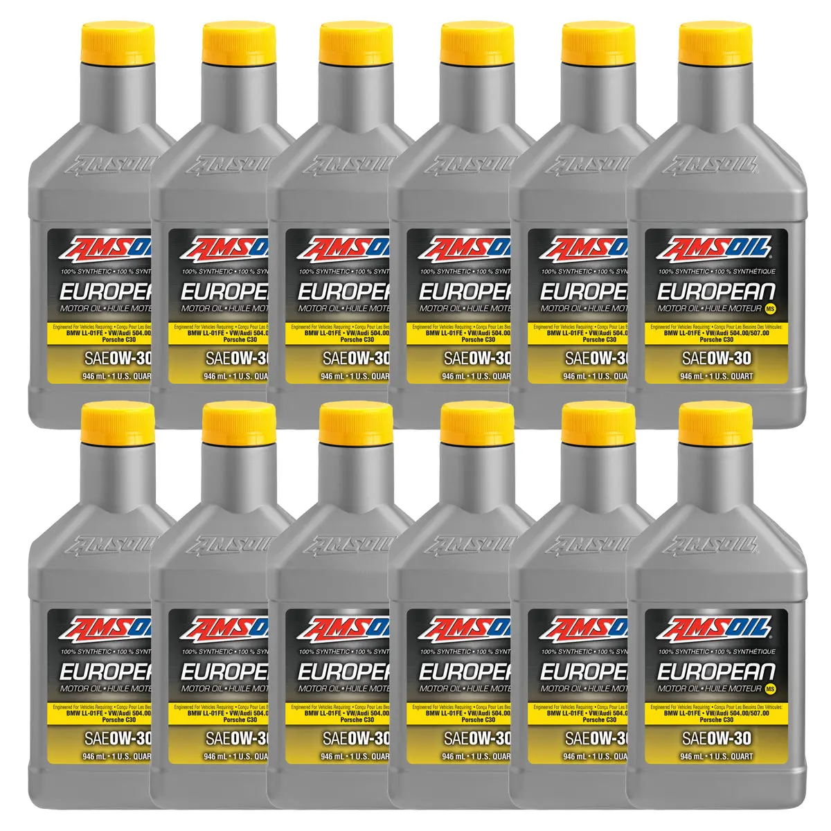 Amsoil 0W-30 Ms 100% Synthetic European Motor Oil Case Of 12 1