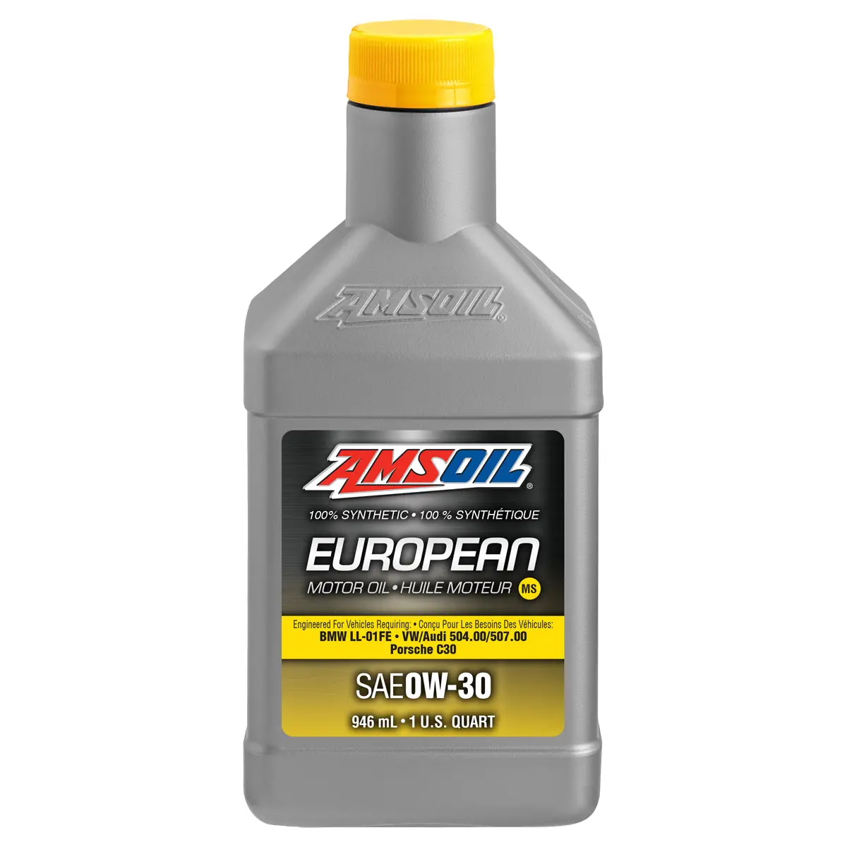 Amsoil 0W-30 Ms 100% Synthetic European Motor Oil 946 Ml Bottle 1