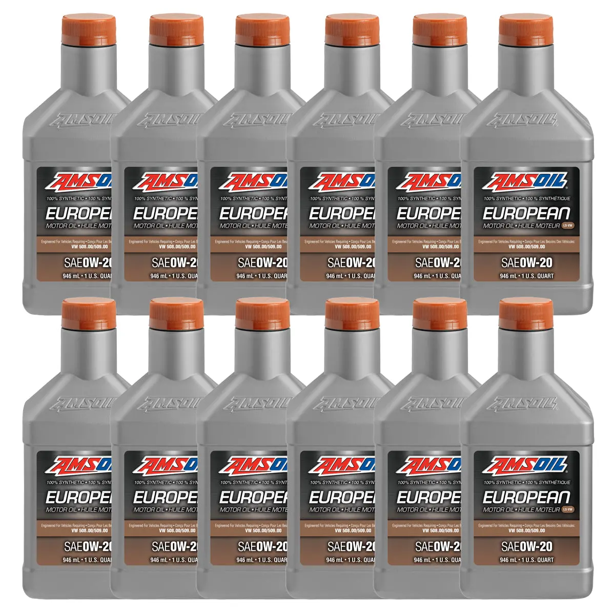 Amsoil 0W-20 Ls-Vw 100% Synthetic European Motor Oil Case Of 12 1
