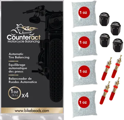 Counteract Motorcycle Balancing Bead Shop Pack (4) 1Oz Bags 1