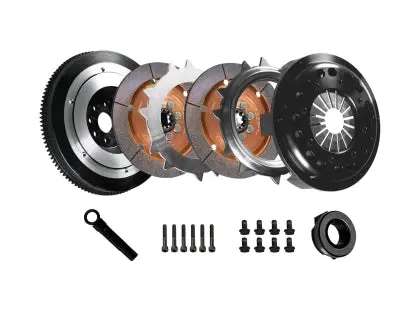 Dkm Clutch Bmw E34/E36/E39/E46/Z3 (6 Cyl) Ceramic Twin Disc Mr Clutch W/Flywheel (650 Ft/Lbs Torque) 1