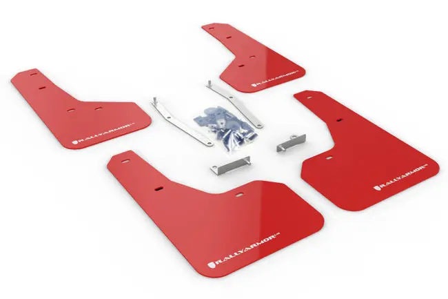 Rally Armor 19-21 Subaru Forester Red Ur Mud Flap W/ White Logo 1