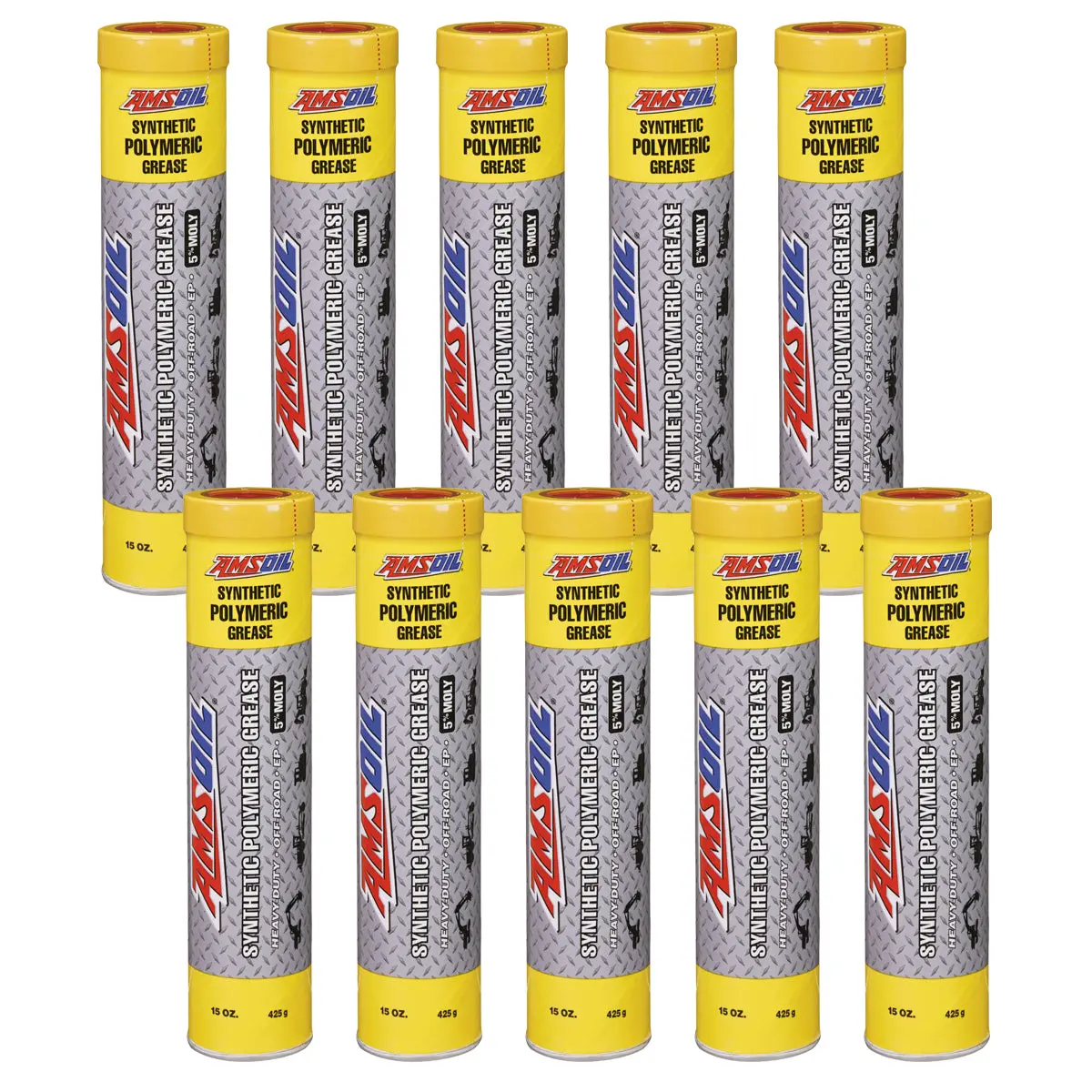 Amsoil Nlgi #2 Synthetic Polymeric Off-Road Grease Case Of 10 1