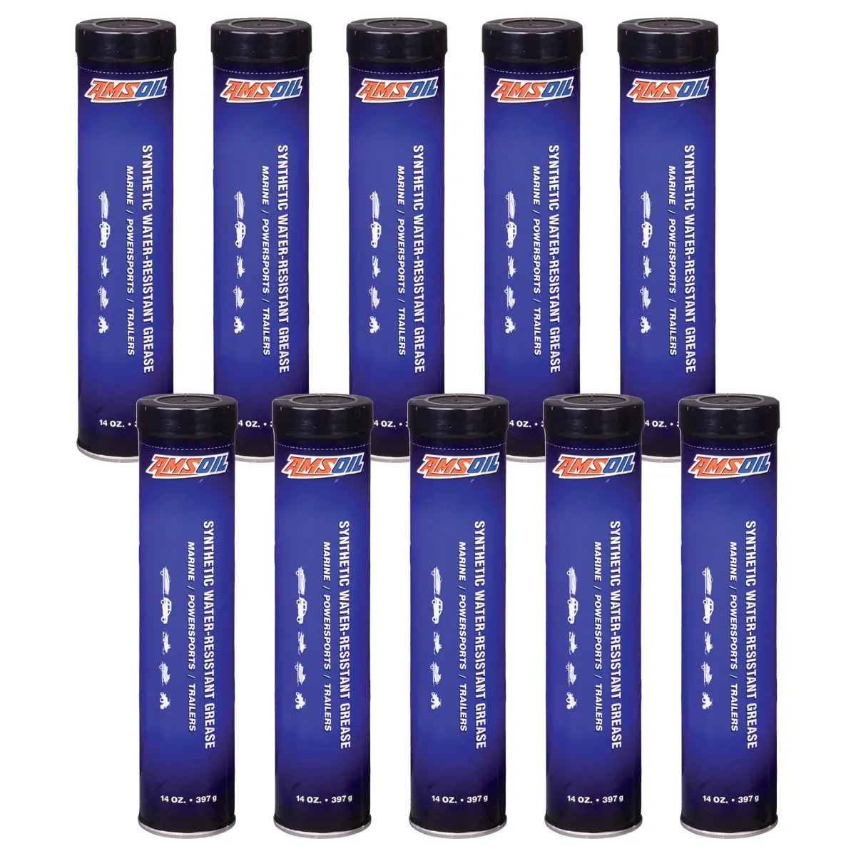 Amsoil Synthetic Water-Resistant Grease Case Of 10 1
