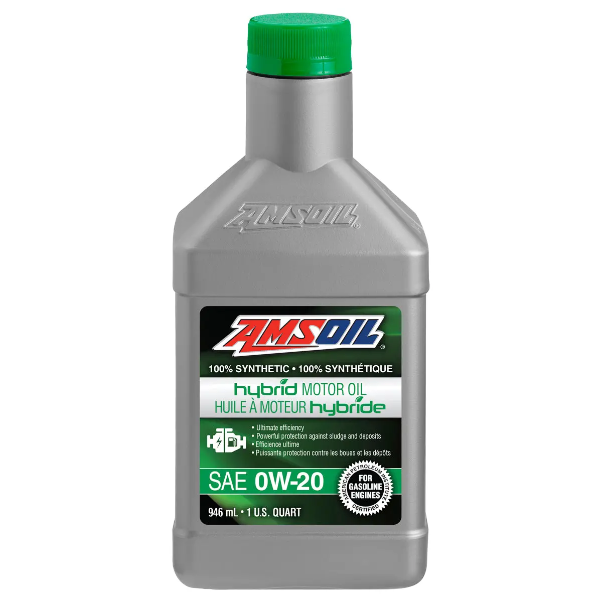 Amsoil 0W-20 100% Synthetic Hybrid Motor Oil 946 Ml Bottle 1