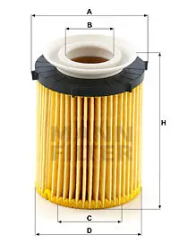 Mann Oil Filter Hu711/6Z 1