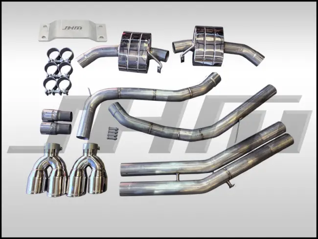 Exhaust - Jhm - 2.5" Performance Cat-Back - Polished Tips For B9 S4-S5 3.0T (4-Door) 1