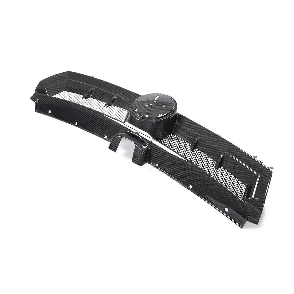 Dry Carbon Fiber Front Grill V2 For Volkswagen Golf Mk7 Gti/R 14-17 1