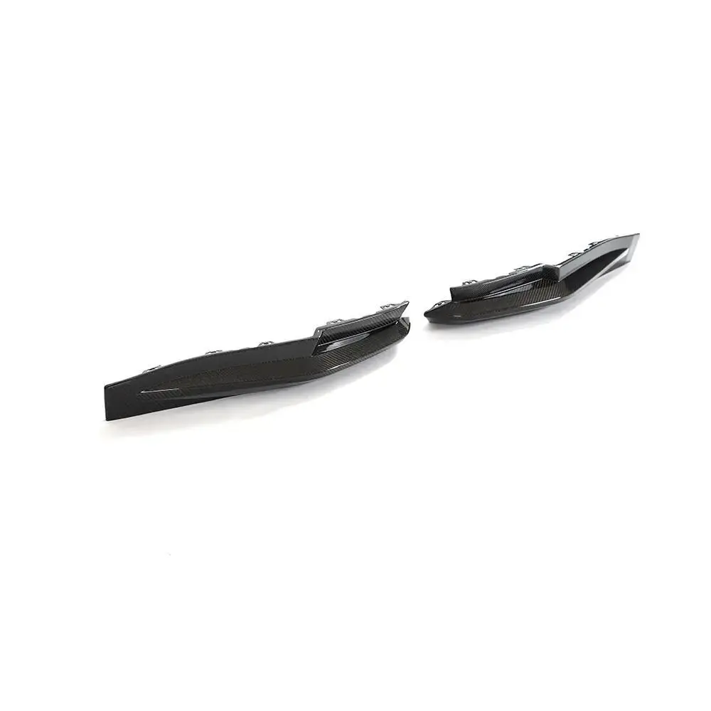Carbon Fiber Rear Bumper Canards For Bmw G82 M4 2021-2022 1