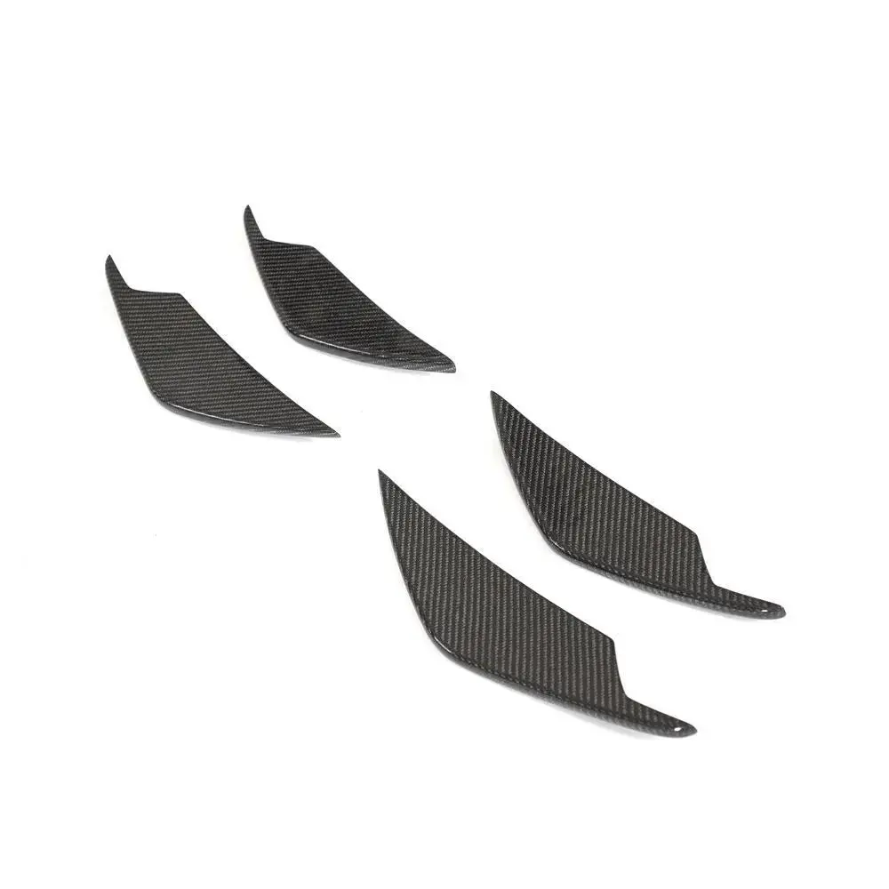 Carbon Fiber Front Bumper Fin Canards For Bmw G80 M3 G82 G83 M4 2D 4-Door 2021-2022 1