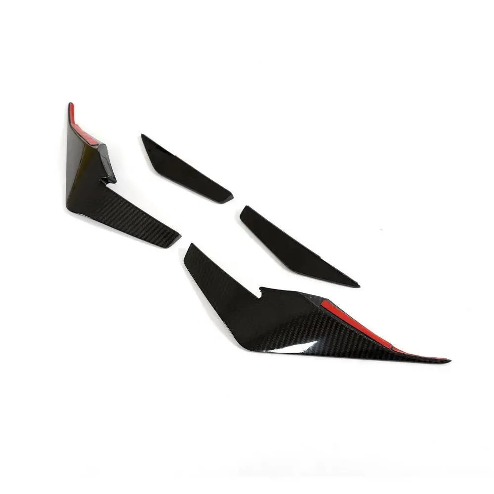 Dry Carbon Fiber Front Bumper Canards V2 For Audi R8 V10 2020-2023 1