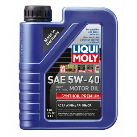 Liqui Moly 2040 Sae 5W-40 Synthoil Premium 1 Liter 1