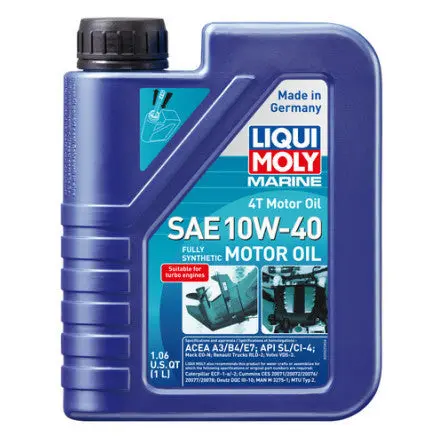 Liqui Moly 20506 Sae 10W-40 Marine 4T Motor Oil 1 Liter 1