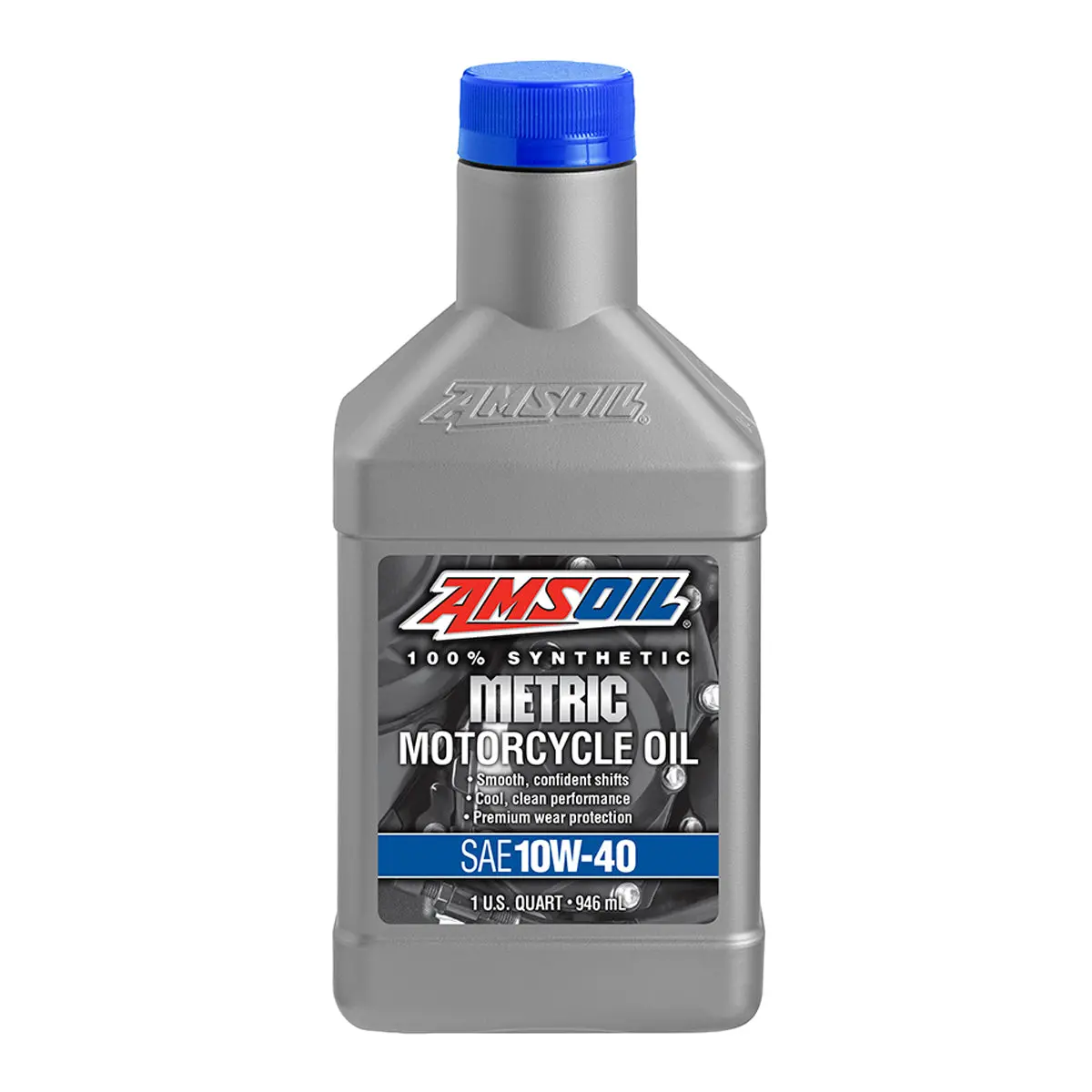 Amsoil 10W-40 100% Synthetic Metric Motorcycle Oil 3.78 Liter Jug 1