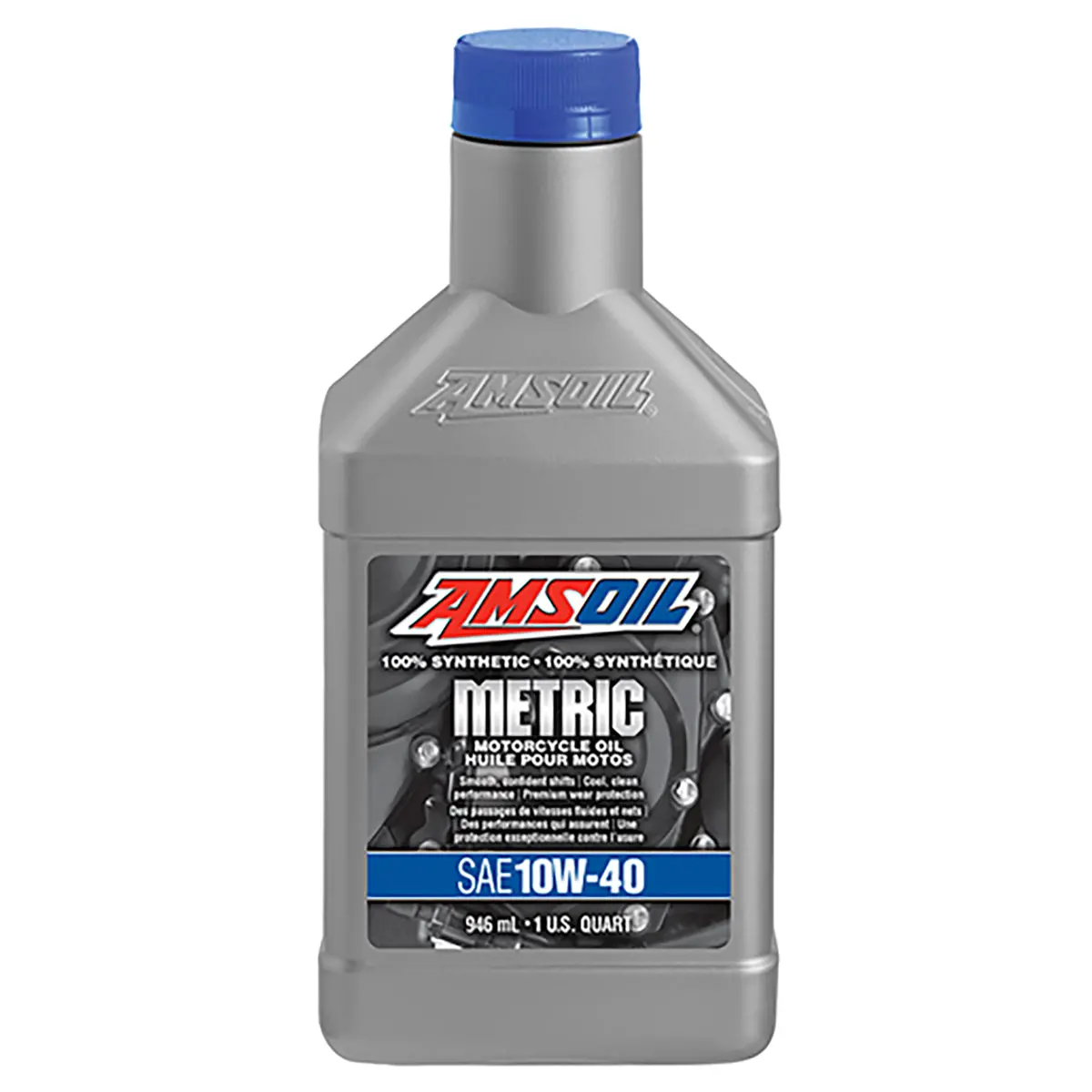 Amsoil 10W-40 100% Synthetic Metric Motorcycle Oil 946 Ml Bottle 1