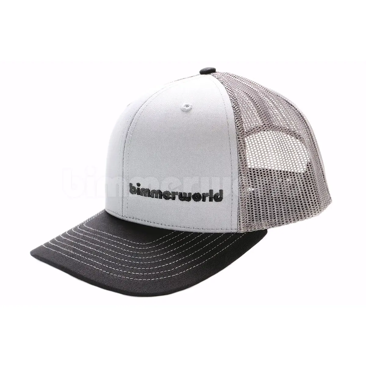 Bimmerworld Trucker Hat (Style 112), Gray/Black 1