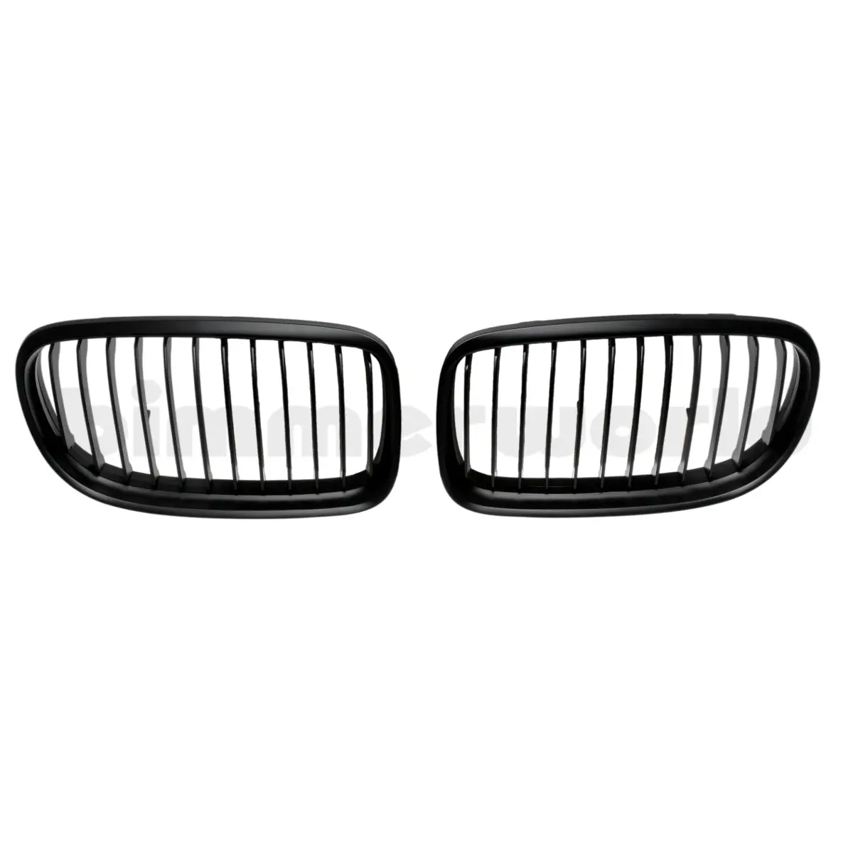 Matte Black Front Grilles - E90 Sedan, E91 Wagon (Lci) - 2009-2011 1