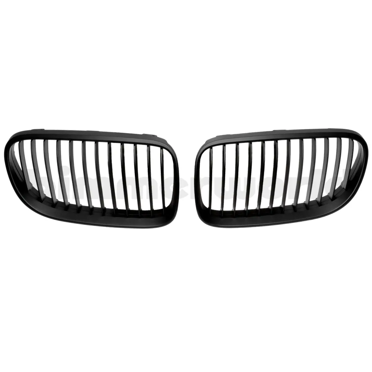 Matte Black Front Grilles - E92/E93 Coupe & Cabrio 2011-2013 (Lci) 1