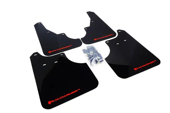 Rally Armor 09-13 Subaru Forester Black Ur Mud Flap W/ Red Logo 1