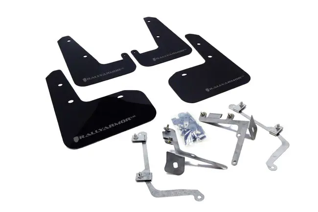 Rally Armor 11-14 Subaru Wrx/Sti (Sedan Only) Black Ur Mud Flap W/Grey Logo 1