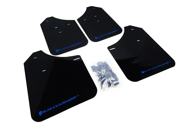 Rally Armor 02-07 Subaru Wrx/Sti/Rs/2.5I (Wagons Req. Mod.) Black Ur Mud Flap W/Blue Logo 1