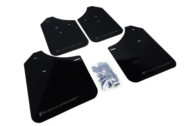 Rally Armor 02-07 Subaru Wrx/Sti/Rs/2.5I (Wagons Req. Mod.) Black Ur Mud Flap W/Grey Logo 1