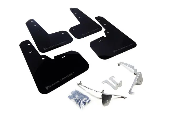 Rally Armor 13-17 Subaru Crosstrek Xv Black Ur Mud Flap W/Grey Logo 1