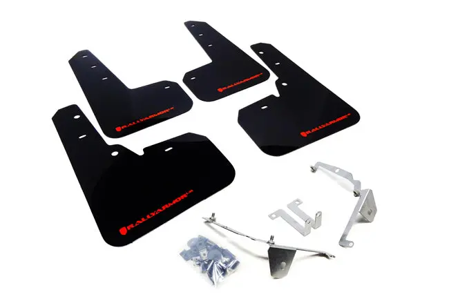 Rally Armor 13-17 Subaru Crosstrek Xv Black Ur Mud Flap W/Red Logo 1
