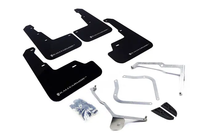 Rally Armor 15-21 Subaru Wrx/Sti Black Ur Mud Flap W/Silver Logo 1