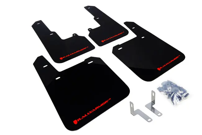 Rally Armor 15-19 Subaru Outback Black Ur Mud Flap W/ Red Logo 1