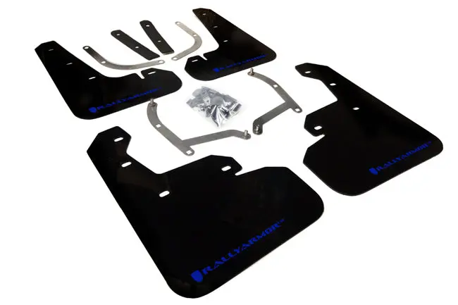 Rally Armor 17-23 Subaru Impreza 4D/5D Black Ur Mud Flap W/Blue Logo 1