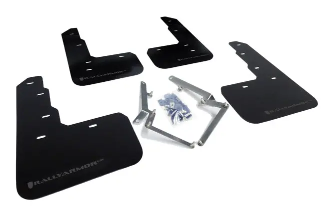 Rally Armor 17-22 Honda Civic Type R Black Ur Mud Flap W/Dark Grey Logo 1