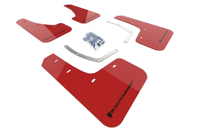Rally Armor 18-26 Subaru Ascent Red Ur Mud Flap W/Black Logo 1