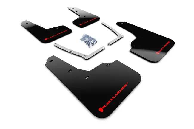 Rally Armor 16-21 Honda Civic Si Black Ur Mud Flap W/Red Logo 1