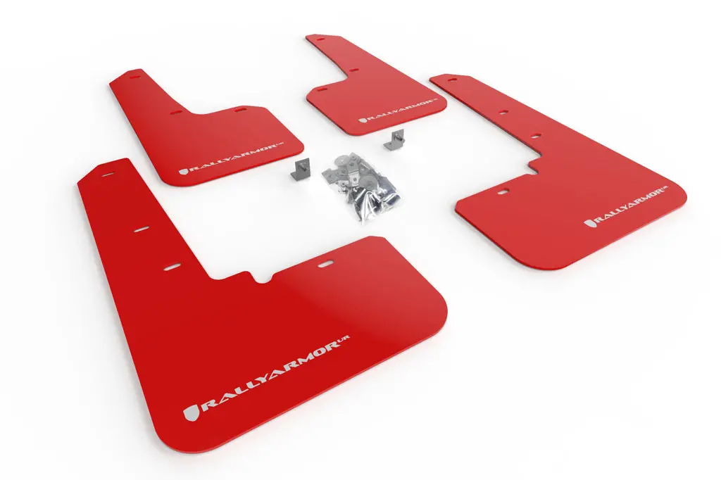 Rally Armor 20-25 Subaru Outback Red Ur Mud Flap W/White Logo 1
