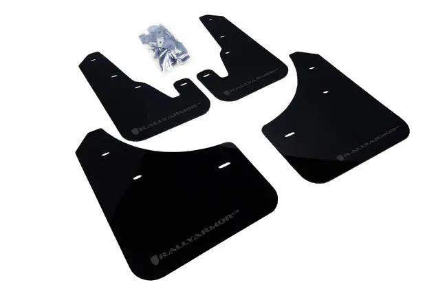 Rally Armor 04-09 Mazda3/Speed3 Black Ur Mud Flap W/ Grey Logo 1
