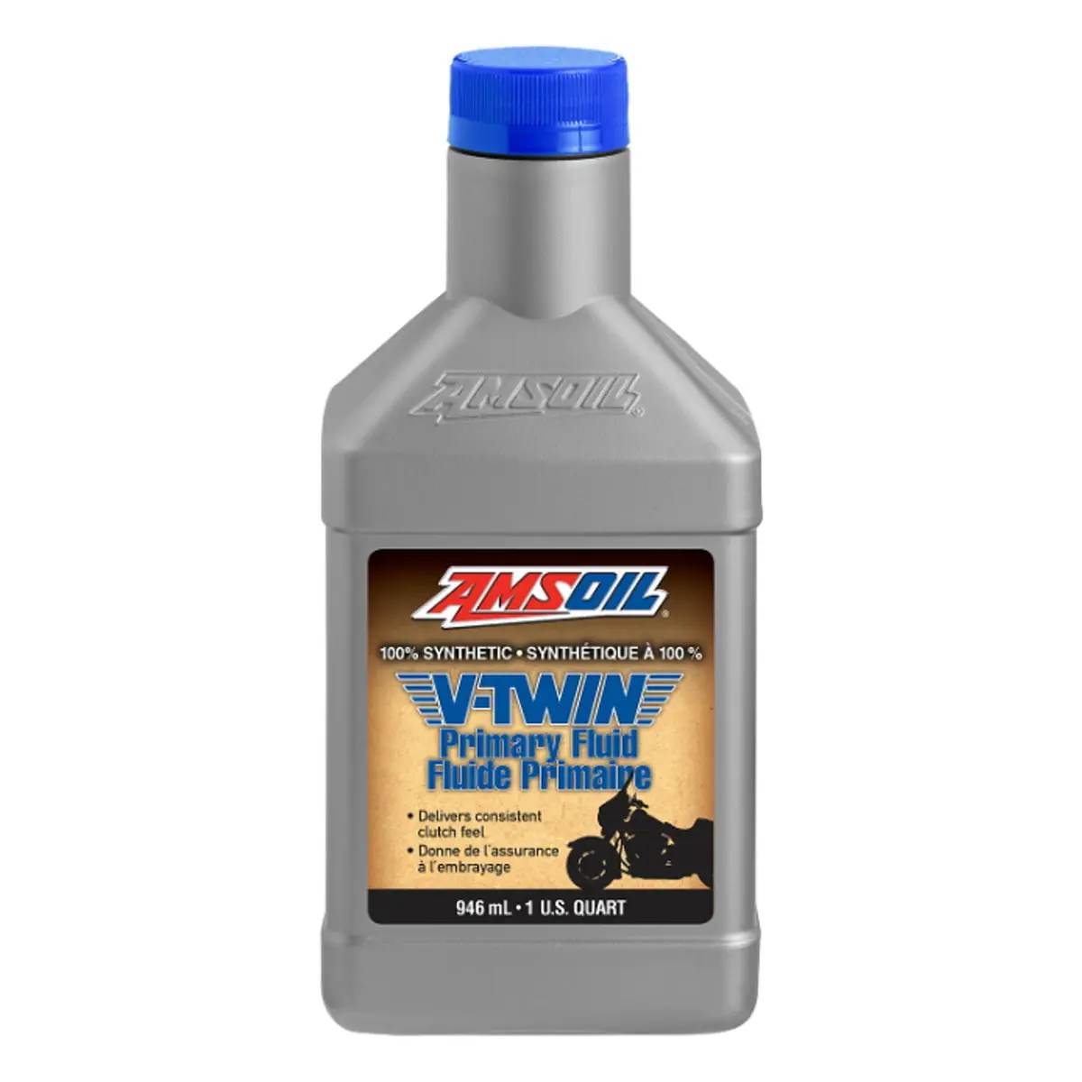Amsoil 100% Synthetic V-Twin Primary Fluid 946 Ml Bottle 1