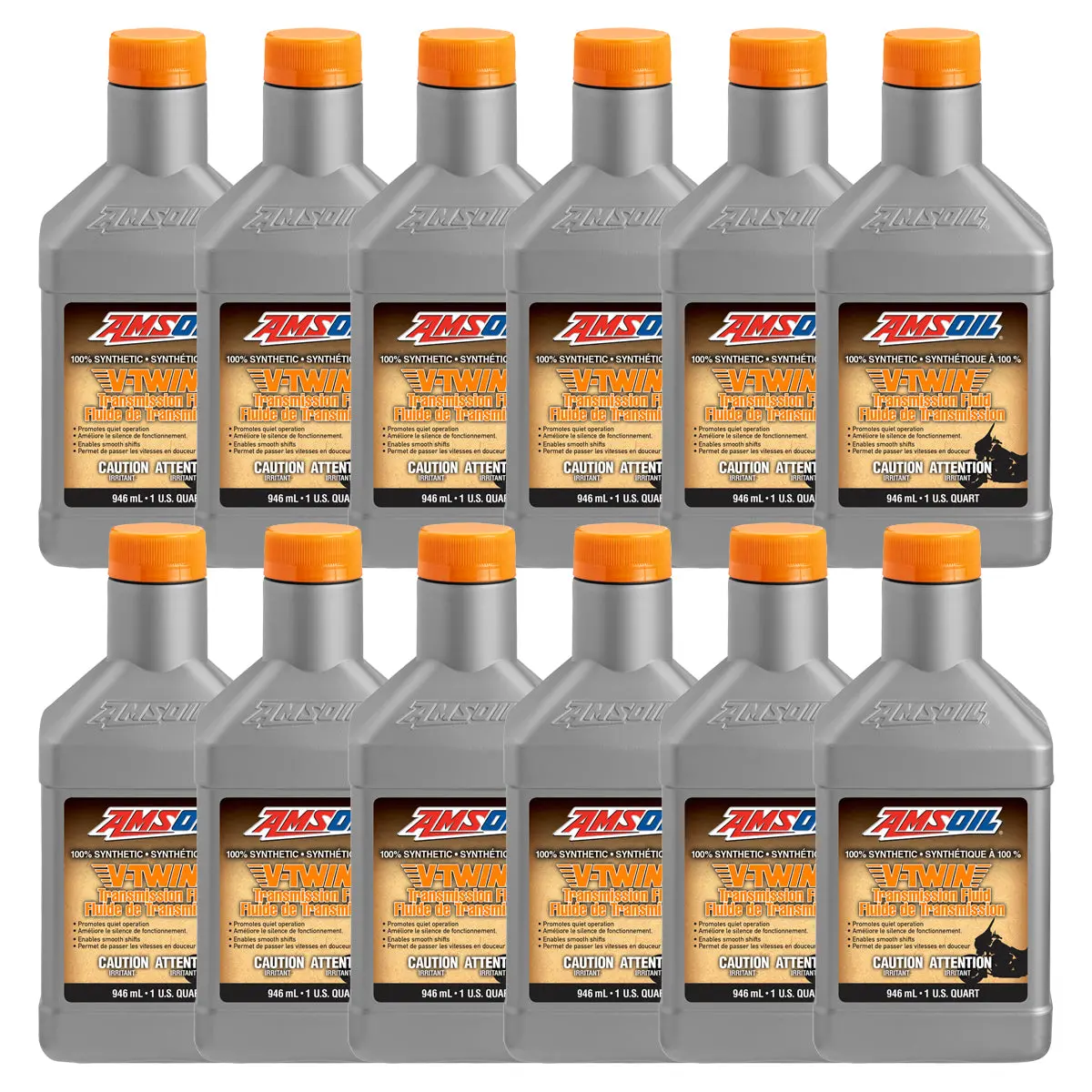 Amsoil 100% Synthetic V-Twin Transmission Fluid Case Of 12 1