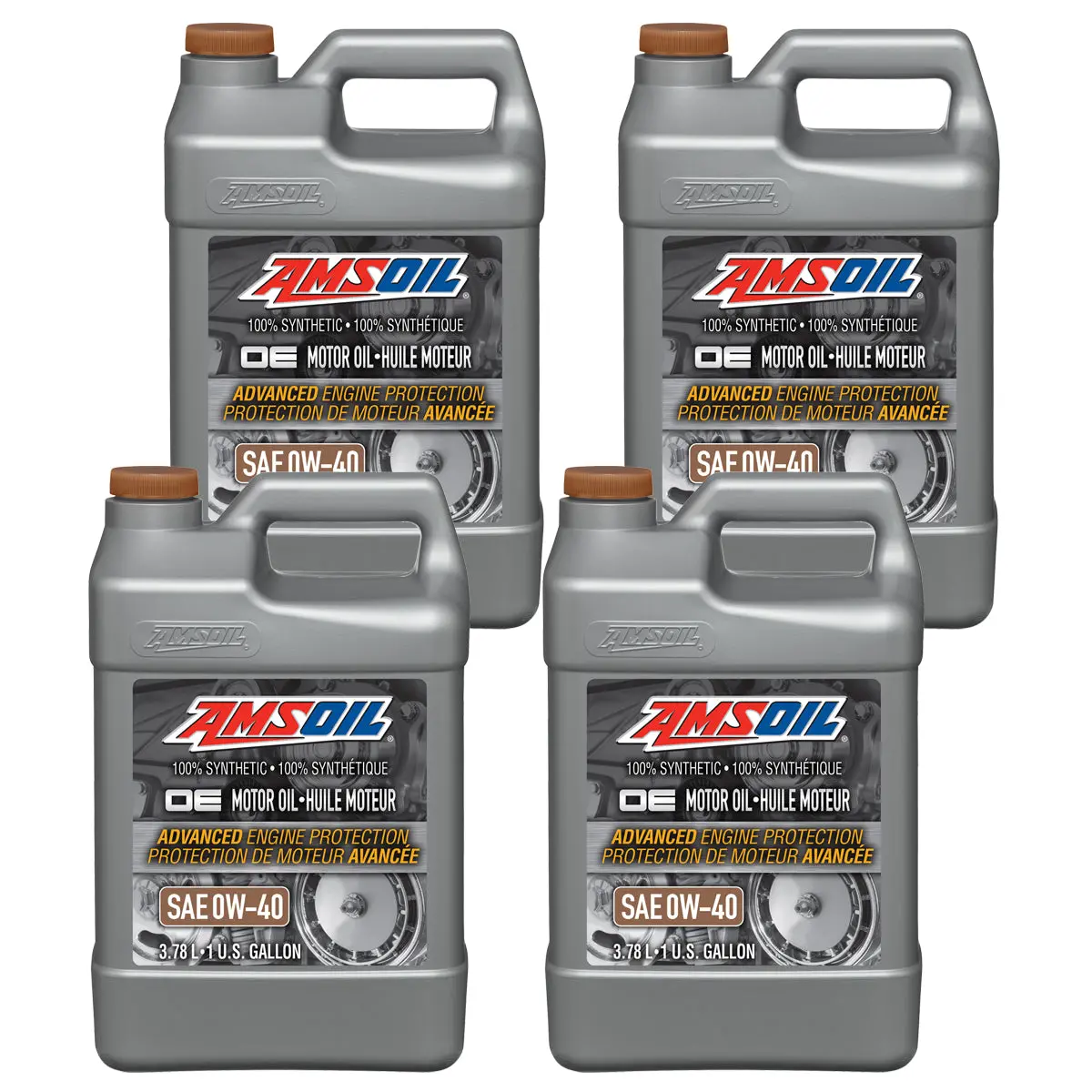 Amsoil Oe 0W-40 100% Synthetic Motor Oil Case Of 4 1