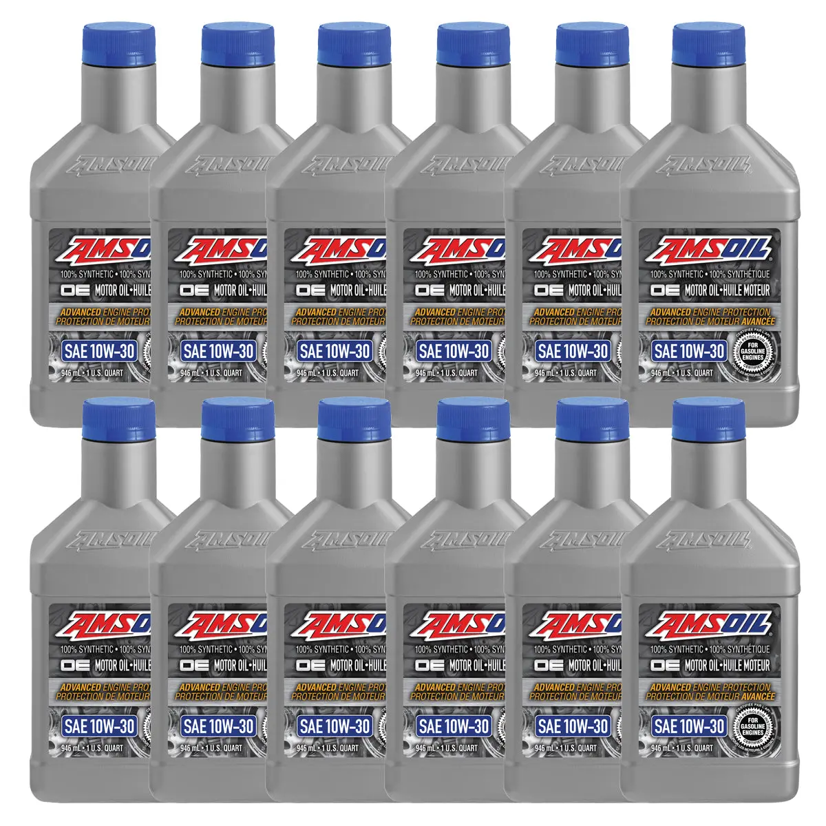 Amsoil Oe 10W-30 100% Synthetic Motor Oil Case Of 12 1