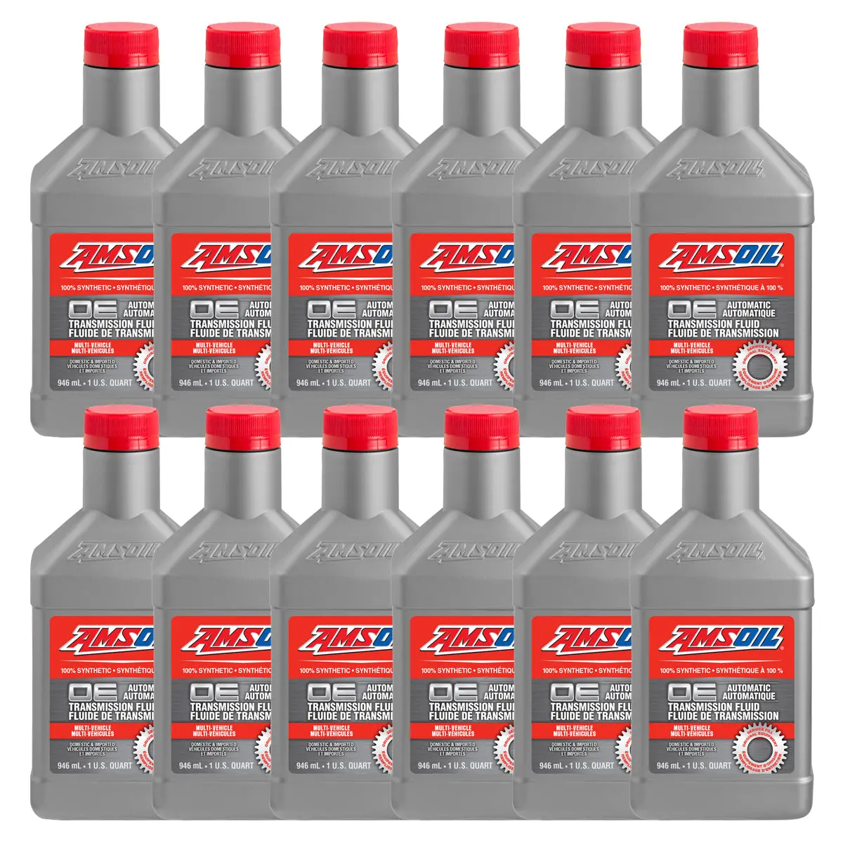 Amsoil Oe Multi-Vehicle 100% Synthetic Automatic Transmission Fluid Case Of 12 1