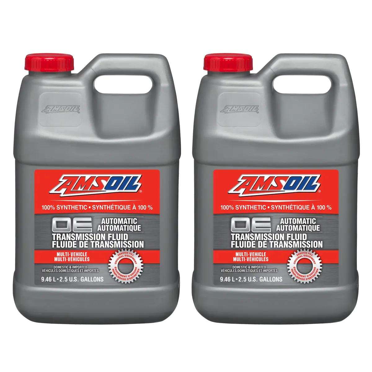 Amsoil Oe Multi-Vehicle 100% Synthetic Automatic Transmission Fluid Case Of 2 1