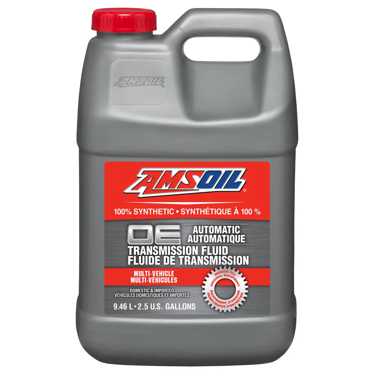 Amsoil Oe Multi-Vehicle 100% Synthetic Automatic Transmission Fluid 9.46 L Jug 1