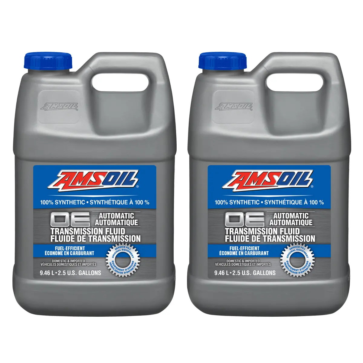Amsoil Oe Fuel-Efficient 100% Synthetic Automatic Transmission Fluid Case Of 2 1