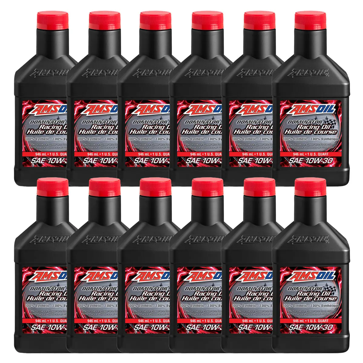 Amsoil Dominator 10W-30 100% Synthetic Racing Oil Case Of 12 1