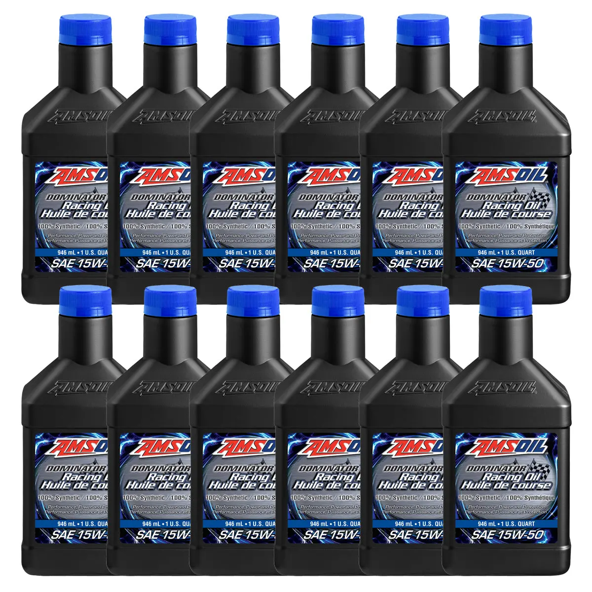 Amsoil Dominator 15W-50 100% Synthetic Racing Oil Case Of 12 1
